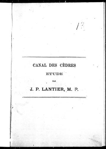 Canal des Cèdres
