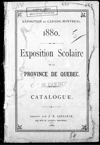 Exposition scolaire de la province de Québec