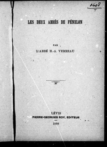 Les deux abbés de Fénelon