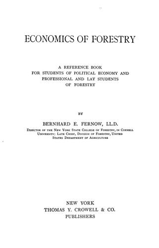 Economics of Forestry
