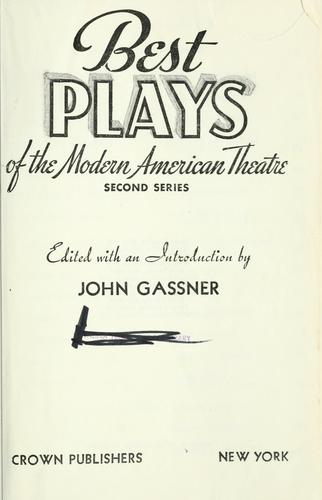 Best Plays of the Modern American Theatre