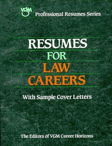 Resumes for Law Careers