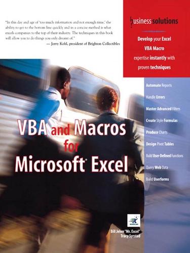 VBA and Macros for Microsoft Excel