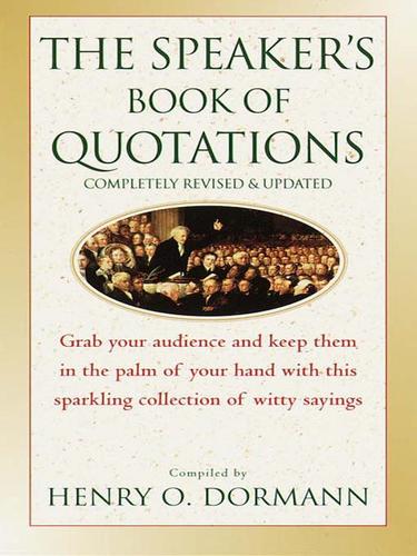 The Speaker's Book of Quotations