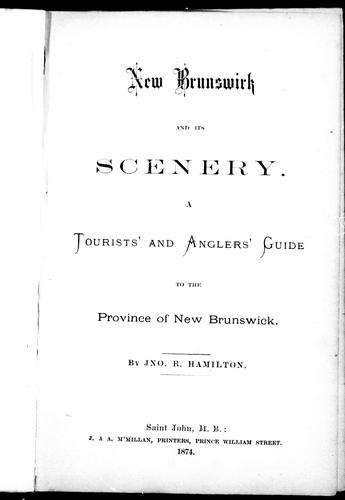 New Brunswick and its scenery