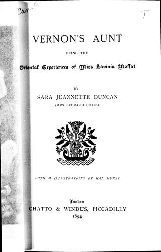 Vernon's Aunt, Being the Oriental Experiences of Miss Lavinia Moffit