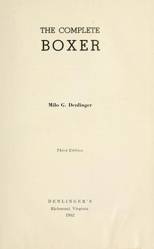 The Complete Boxer