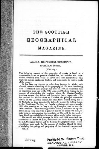 Alaska, its physical geography