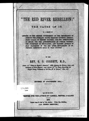 The Red River Rebellion