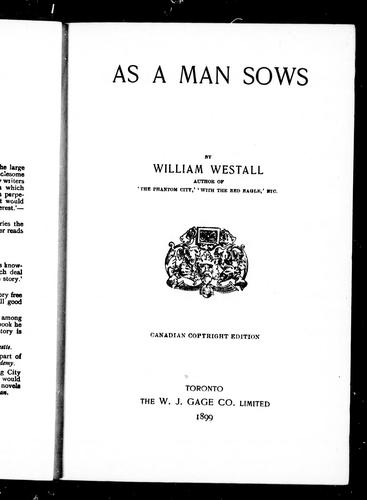As a man sows