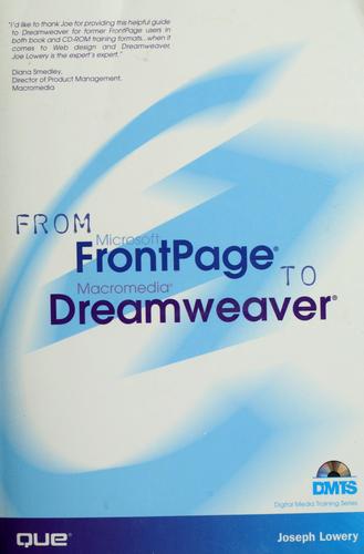 From Microsoft FrontPage to Macromedia Dreamweaver