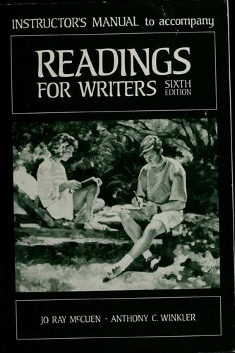 Instructor's Manual to Accompany Readings for Writers