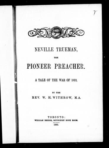 Neville Trueman, the pioneer preacher