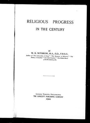 Religious progress in the century