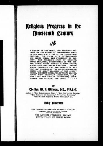 Religious progress in the nineteenth century