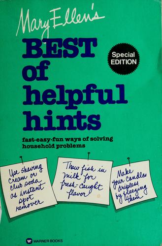 Mary Ellen's Best of helpful hints