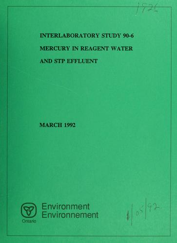 Mercury in reagent water and STP effluent