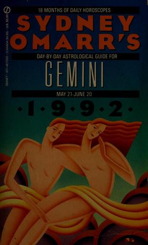 Sydney Omarr's Day-to-Day Astrological Guide for Gemini 1992