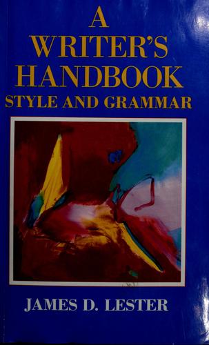 A writer's handbook