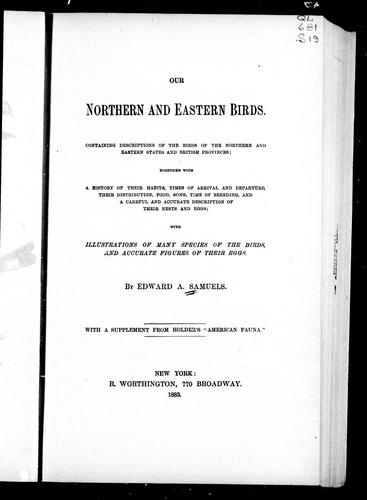 Our Northern and Eastern Birds