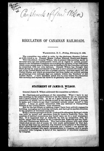 Regulation of Canadian railroads