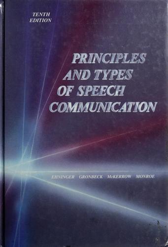 Principles and Types of Speech Communication