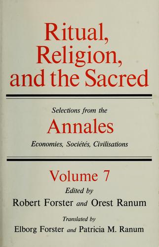 Ritual, Religion, and the Sacred