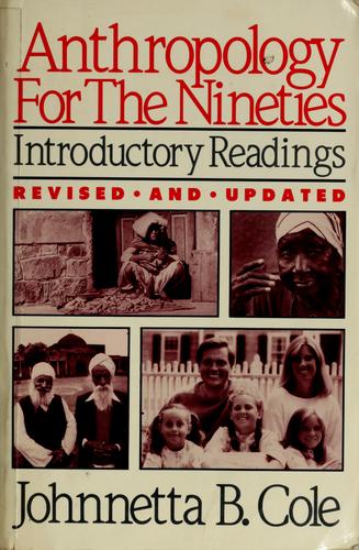 Anthropology for the Nineties
