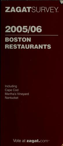 Boston Restaurants 2005/06
