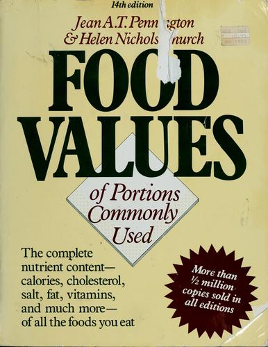 Food Values of Portions Commonly Used