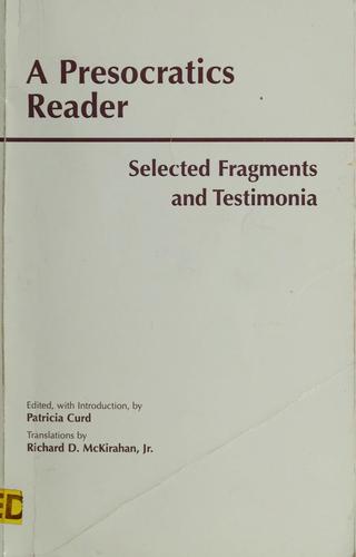 A Presocratics Reader