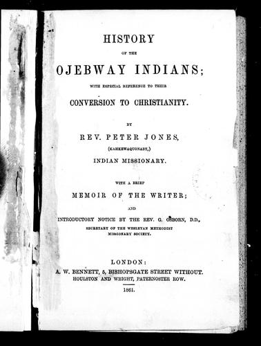 History of the Ojibway Indians