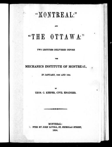 "Montreal" and "The Ottawa"