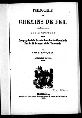 Philosophie des chemins de fer