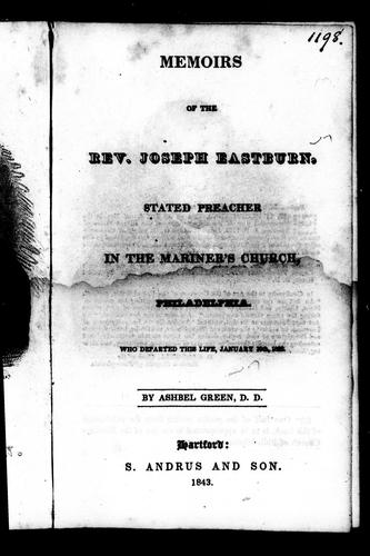 Memoirs of the Rev. Joseph Eastburn