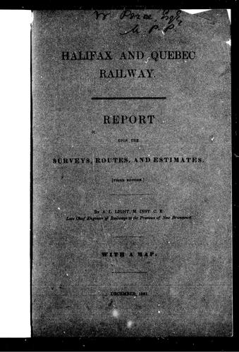 Halifax and Quebec Railway