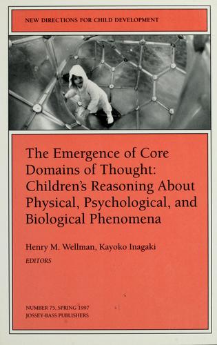 The Emergence of Core Domains of Thought