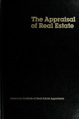 The Appraisal of Real Estate