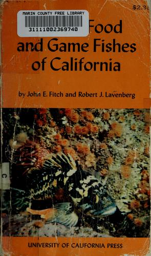 Marine Food and Game Fishes of California
