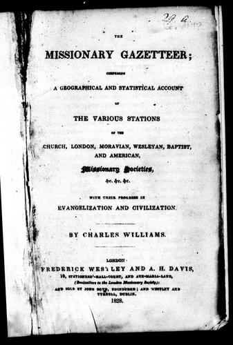 The missionary gazetteer