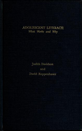Adolescent literacy