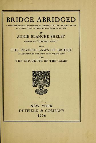 Bridge abridged