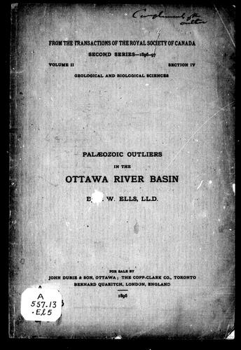 Palaeozoic outliers in the Ottawa River basin