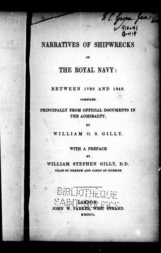 Narratives of Shipwrecks of the Royal Navy
