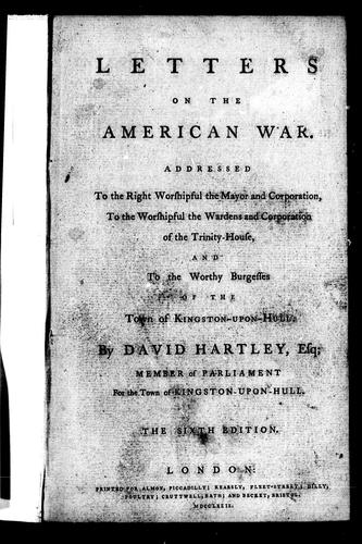 Letters on the American War
