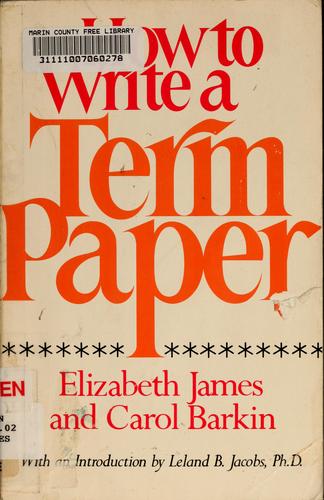 How to Write a Term Paper