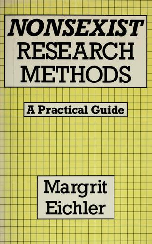 Nonsexist research methods
