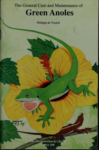 Care and Maintenance of Green Anoles