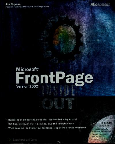 Microsoft FrontPage version 2002 inside out
