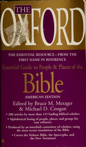 The Oxford Essential Guide to People and Places of the Bible